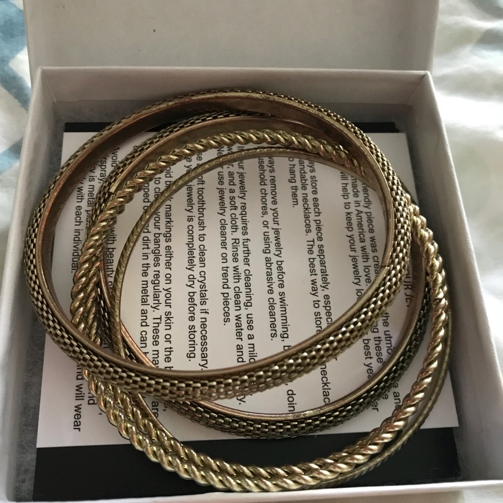 gold tone bangle bracelet